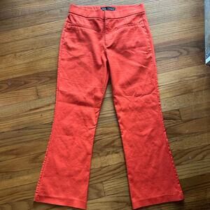 ZARA Orange Flare Dress Pants Women’s High Waist Trousers